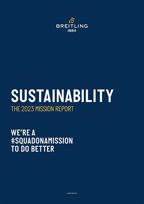 breitling sustainability report|breitling waste management.